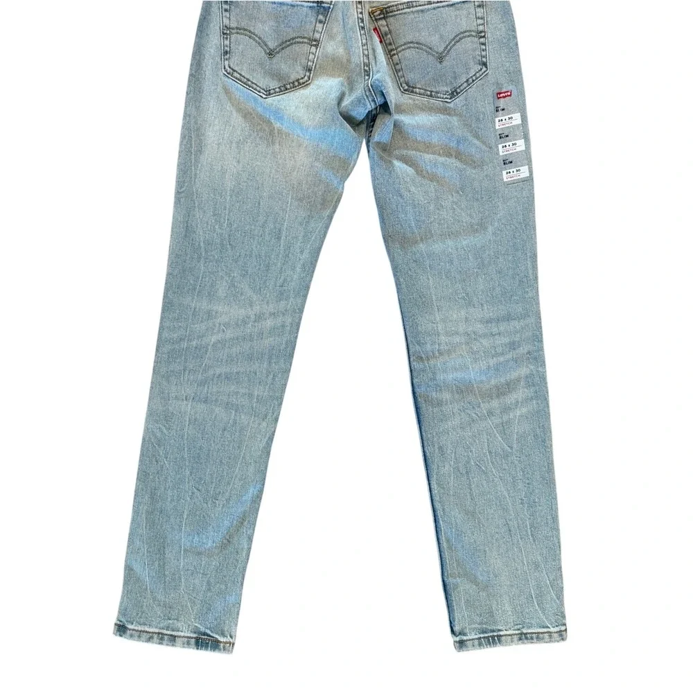 Levi's 511 Slim Stretch Jeans Mens 26x30 Light Wash NWT 045111432 Denim